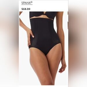 SPANX OnCore Small Black High-Waisted Shapewear